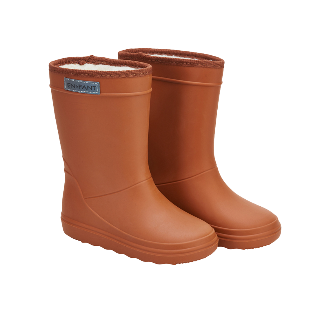 Regenlaarsjes Thermoboots Leather Brown afbeelding