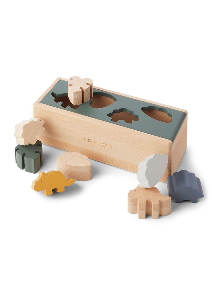 Liewood Houten Vormenstoof Midas Dino Mix Liewood Houten Vormenstoof Midas Dino Mix