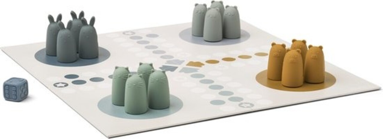 Liewood Bordspel Sarah Ludo Game Blue Multi Mix Liewood Bordspel Sarah Ludo Game Blue Multi Mix