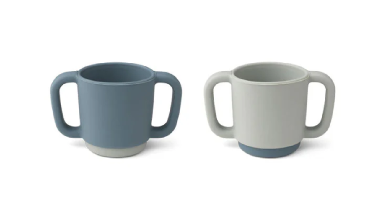 Liewood Stapelbare Drinkbeker Alicia silicone cup 2-pack Blue Mix Liewood Stapelbare Drinkbeker Alicia silicone cup 2-pack Blue Mix