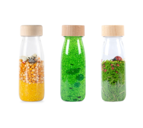 Petit Boum Set van 3 Sensorische Flessen Life Petit Boum Set van 3 Sensorische Flessen Life