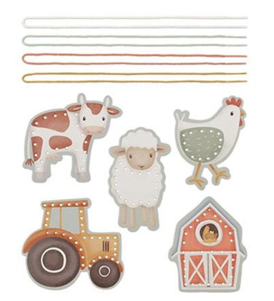 Little Dutch Rijgkaarten Little Farm Little Dutch Rijgkaarten Little Farm