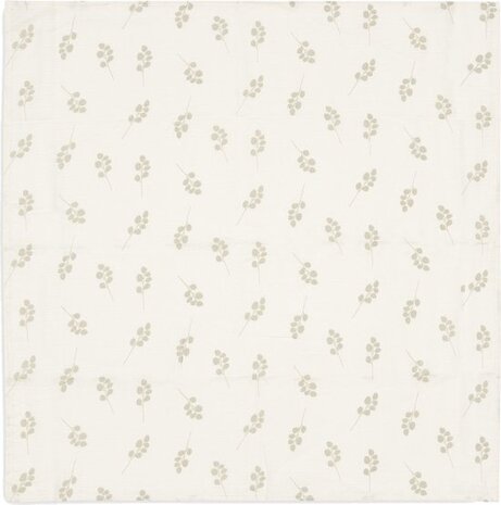 Jollein Hydrofiele Doek Large 115x115cm Twig Olive  Green (2pack) Jollein Hydrofiele Doek Large 115x115cm Twig Olive  Green (2pack)