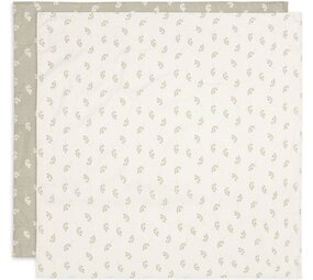 Jollein Hydrofiele Doek Large 115x115cm Twig Olive  Green (2pack) Jollein Hydrofiele Doek Large 115x115cm Twig Olive  Green (2pack)