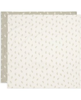 Jollein Hydrofiele Doek Large 115x115cm Twig Olive Green (2pack) Jollein Hydrofiele Doek Large 115x115cm Twig Olive Green (2pack)