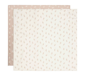 Jollein Hydrofiele Doek Large 115x115cm Twig Wild  Rose (2pack) Jollein Hydrofiele Doek Large 115x115cm Twig Wild  Rose (2pack)