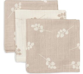Jollein Hydrofiel Monddoekje 31x31cm Twig Wild Rose  (3pack) Jollein Hydrofiel Monddoekje 31x31cm Twig Wild Rose  (3pack)