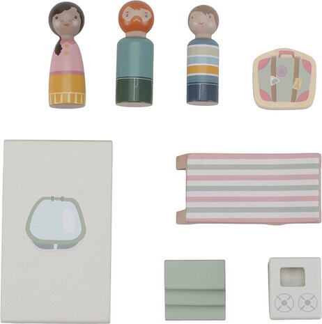 Little Dutch Speelgoed auto met caravan Little Dutch Speelgoed auto met caravan