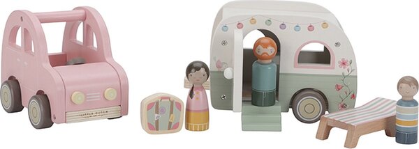 Little Dutch Speelgoed auto met caravan Little Dutch Speelgoed auto met caravan