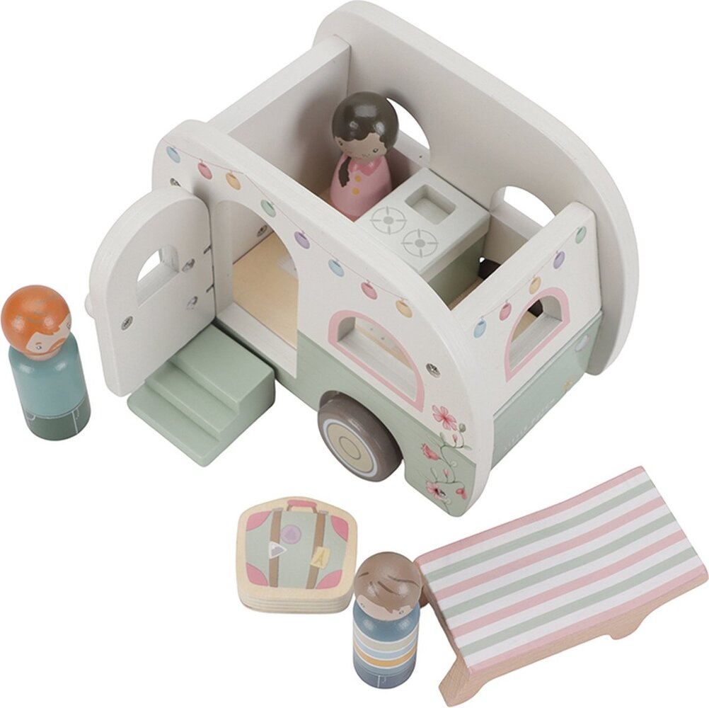 Little Dutch Speelgoed auto met caravan Little Dutch Speelgoed auto met caravan