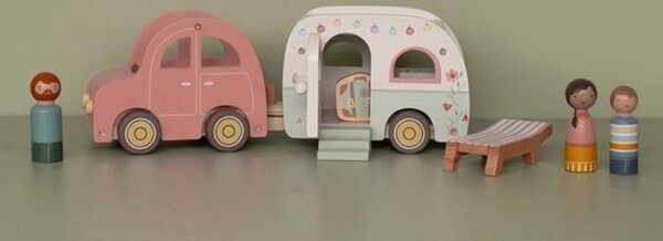 Little Dutch Speelgoed auto met caravan Little Dutch Speelgoed auto met caravan