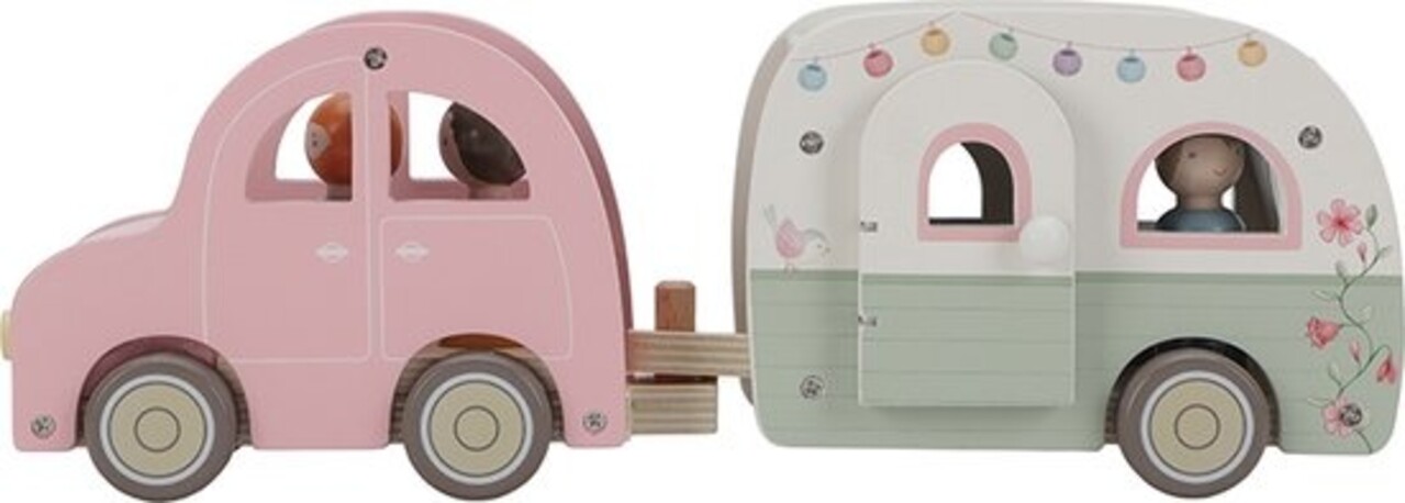 Little Dutch Speelgoed auto met caravan Little Dutch Speelgoed auto met caravan