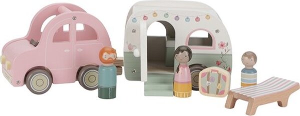 Little Dutch Speelgoed auto met caravan Little Dutch Speelgoed auto met caravan