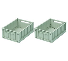 Liewood Weston krat S Peppermint set van 2 Liewood Weston krat S Peppermint set van 2