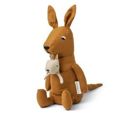 Liewood Knuffel Halfdan Kangaroo Golden Caramel maat L Liewood Knuffel Halfdan Kangaroo Golden Caramel maat L