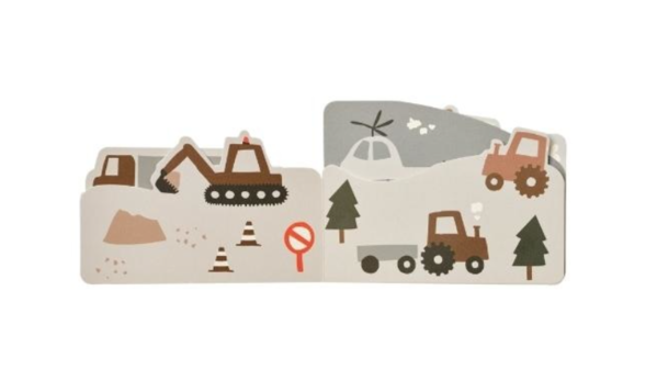 Liewood Jade Kartonboekje Vehicles Dove Blue Liewood Jade Kartonboekje Vehicles Dove Blue