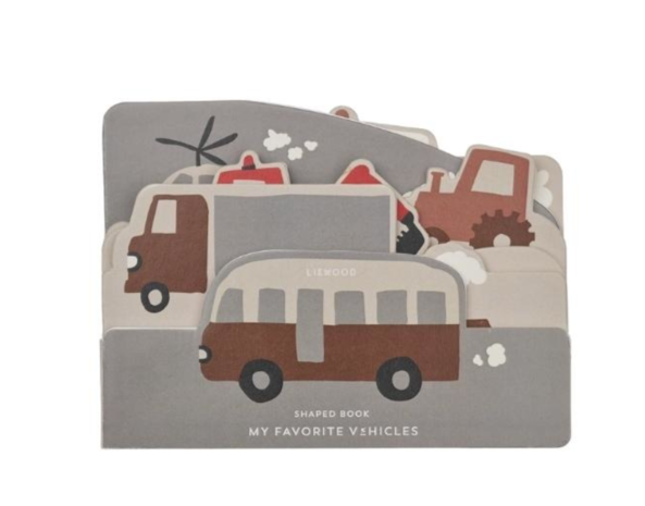 Liewood Jade Kartonboekje Vehicles Dove Blue Liewood Jade Kartonboekje Vehicles Dove Blue