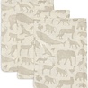 Jollein Hydrofiel Washandje 15x20cm Animals Nougat (3pack) Jollein Hydrofiel Washandje 15x20cm Animals Nougat (3pack)