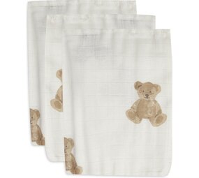 Jollein Hydrofiel Washandje 15x20cm Teddy Bear (3pack) Jollein Hydrofiel Washandje 15x20cm Teddy Bear (3pack)