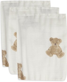 Jollein Hydrofiel Washandje 15x20cm Teddy Bear (3pack)