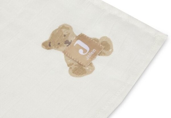 Jollein Hydrofiele Doek Large 115x115cm Teddy Bear (2pack) Jollein Hydrofiele Doek Large 115x115cm Teddy Bear (2pack)