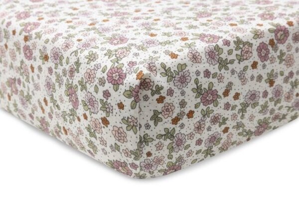 Jollein Hoeslaken Jersey 40/50x80/90cm Retro Flowers