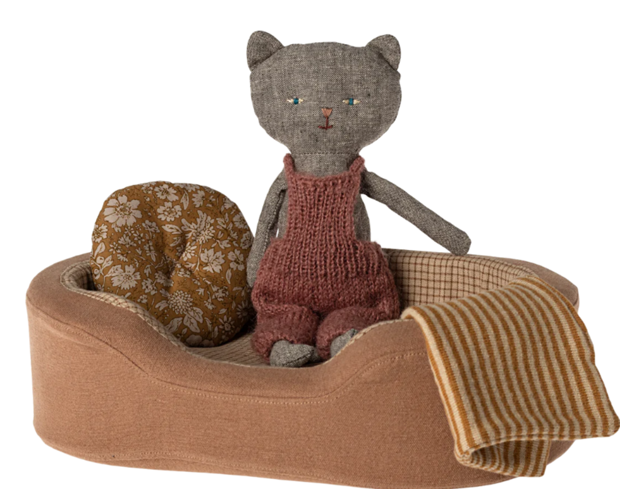 Maileg Cosy basket small - Brown Maileg Cosy basket small - Brown