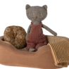 Maileg Cosy basket small - Brown Maileg Cosy basket small - Brown