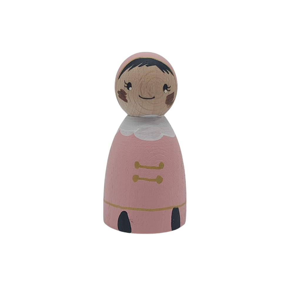 Houten Pietje Pastel Roze Houten Pietje Pastel Roze