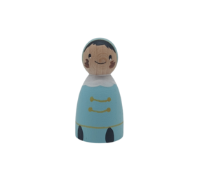 Houten Pietje Pastel Blauw Houten Pietje Pastel Blauw