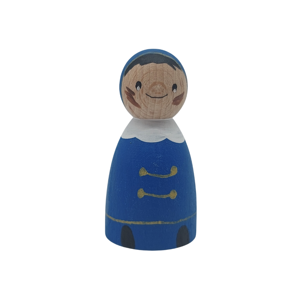 Houten Pietje Blauw Houten Pietje Blauw