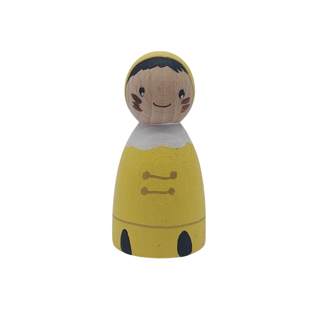 Houten Pietje Geel Houten Pietje Geel