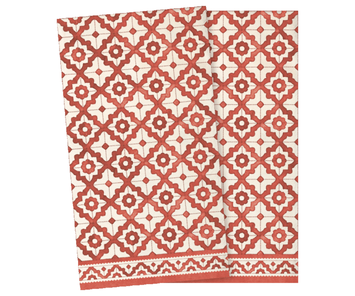 Maileg Napkin Moziek Rood Servetten Large Maileg Napkin Moziek Rood Servetten Large