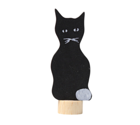 Grimm's Houten Steker Black Cat Grimm's Houten Steker Black Cat