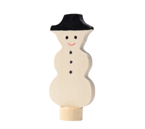 Grimm's Houten Steker Sneeuwman Grimm's Houten Steker Sneeuwman
