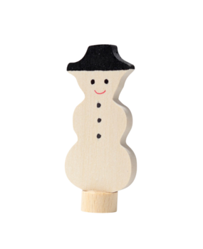 Grimm's Houten Steker Sneeuwman Grimm's Houten Steker Sneeuwman