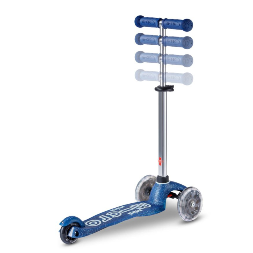 Micro Step Mini Deluxe Glitter LED Blauw Micro Step Mini Deluxe Glitter LED Blauw