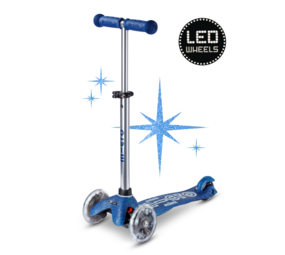 Micro Step Mini Deluxe Glitter LED Blauw Micro Step Mini Deluxe Glitter LED Blauw