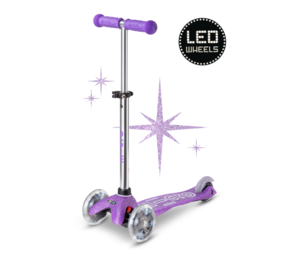 Micro Step Mini Deluxe Glitter LED Paars Micro Step Mini Deluxe Glitter LED Paars