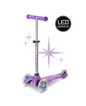 Micro Step Mini Deluxe Glitter LED Paars Micro Step Mini Deluxe Glitter LED Paars