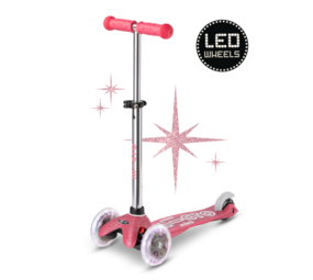 Micro Step Mini Deluxe Glitter LED Roze Micro Step Mini Deluxe Glitter LED Roze