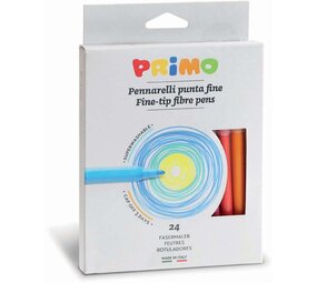 Primo 24 Viltstiften uitwasbaar dun ø2.5mm Primo 24 Viltstiften uitwasbaar dun ø2.5mm