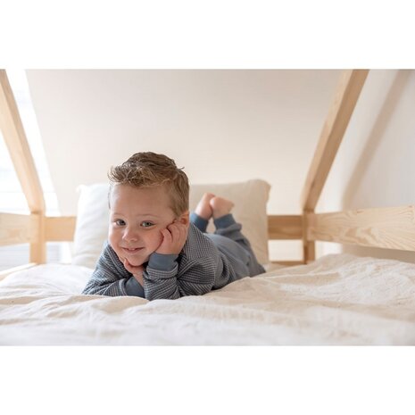 Feetje Pyjama's Pyjama Wafel IJsblauw