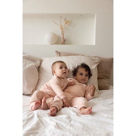 Feetje Kinder Pyjama Wafel Oud Roze Speelgoedwinkel Lazy Lama