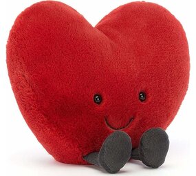 Jellycat Knuffel Large Amuseable Red Heart Jellycat Knuffel Large Amuseable Red Heart