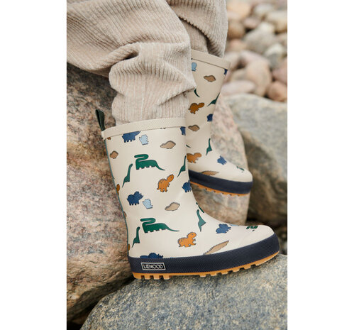 Liewood Regenlaarzen Mason Thermoboots Dinosaurs Mist Liewood Regenlaarzen Mason Thermoboots Dinosaurs Mist