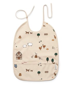 Liewood Slabbetje Lai Bib Farm Sandy Liewood Slabbetje Lai Bib Farm Sandy