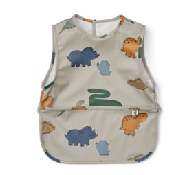 Liewood Slabbetje Bria Bib Dinosaurs Mist Liewood Slabbetje Bria Bib Dinosaurs Mist