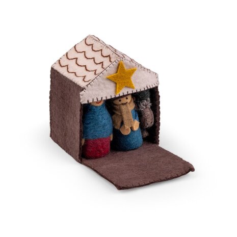 Sjaal met Verhaal Kerststal Kleur Sjaal met Verhaal Kerststal Kleur