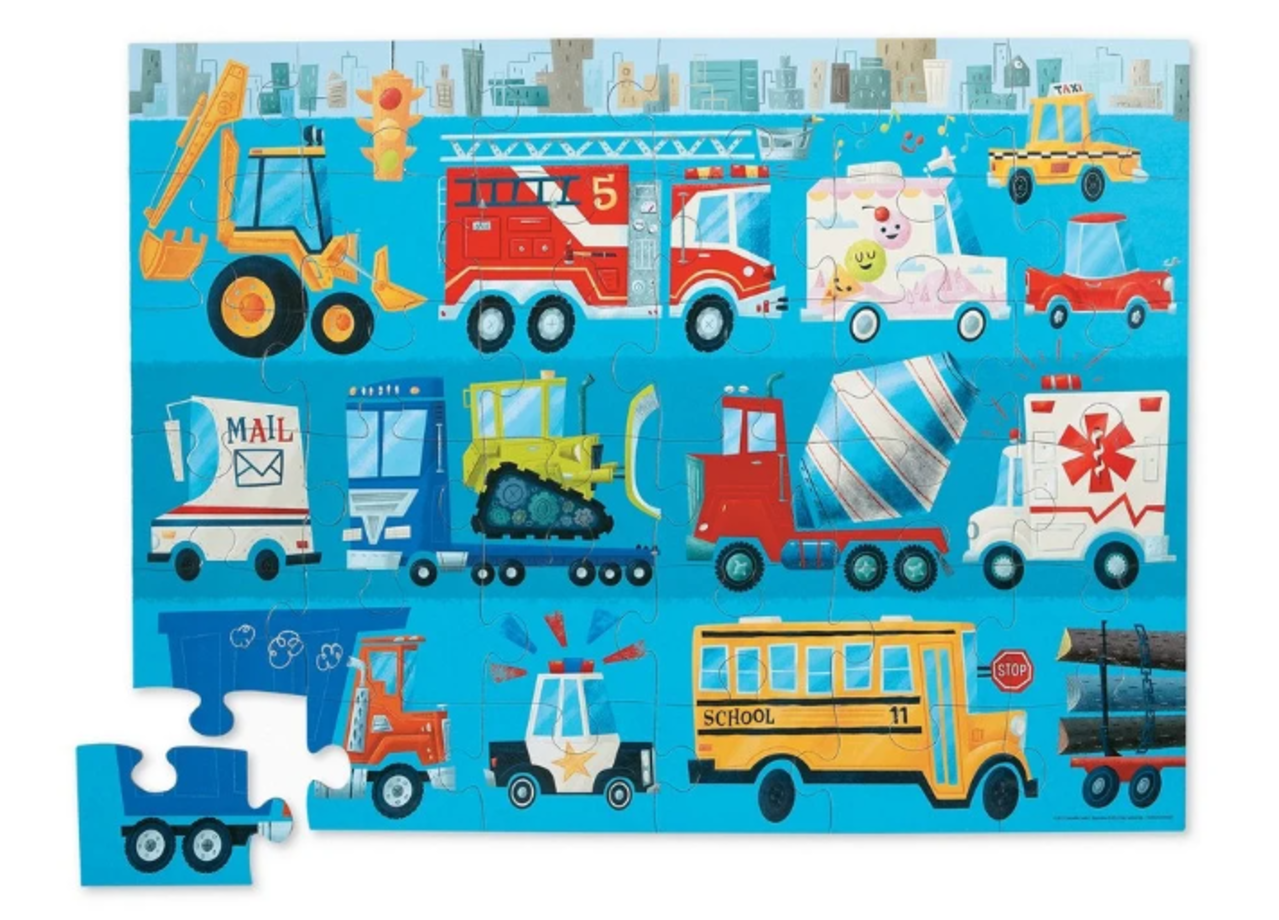 Crocodile Creek Puzzel Voertuigen (36 stukjes) Crocodile Creek Puzzel Voertuigen (36 stukjes)